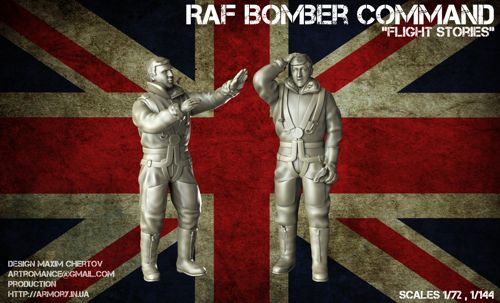 Armory ARF7224A 1:72 'Flight Stories' WWII RAF crewmen in high-altitude outfit