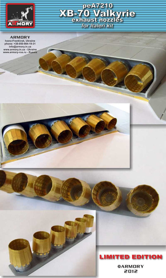 Armory ARPEA7210 1:72 North-American XB-70 Valkyrie exhaust nozzles