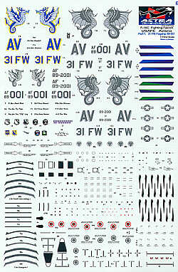 Astra Decals ASD4807 1:48 Lockheed-Martin F-16C Aviano