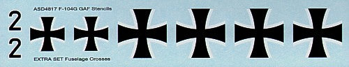 Astra Decals ASD4817 1:48 German F-104/TF-104G Starfighter Stencilling