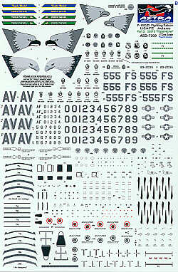 Astra Decals ASD7209 1:72 Lockheed-Martin F-16C Aviano