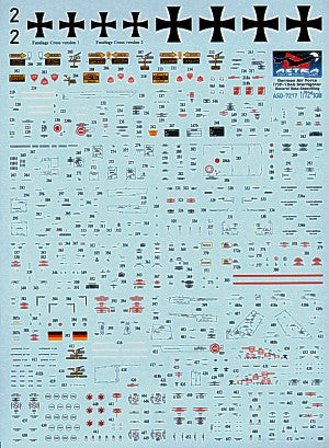 Astra Decals ASD7217 1:72 German F-104/TF-104G Starfighter Stencilling