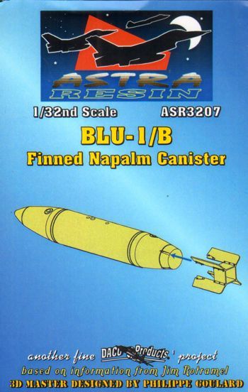 Daco Products ASR3207 1:32 BLU-1/B Finned Napalm Canister