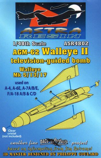 Daco ASR4802 1:48 AGM-62 Walleye II Television-Guided Bomb x 2