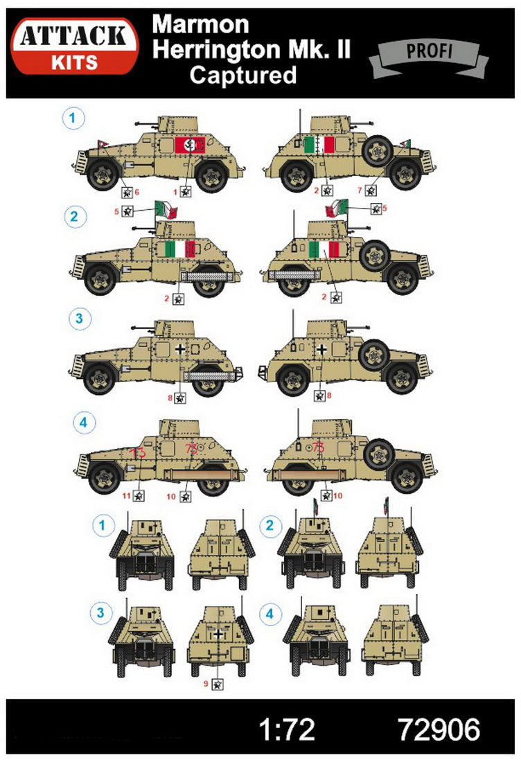 Attack Kits ATK72906 1:72 Marmon-Herrington Mk.II captured