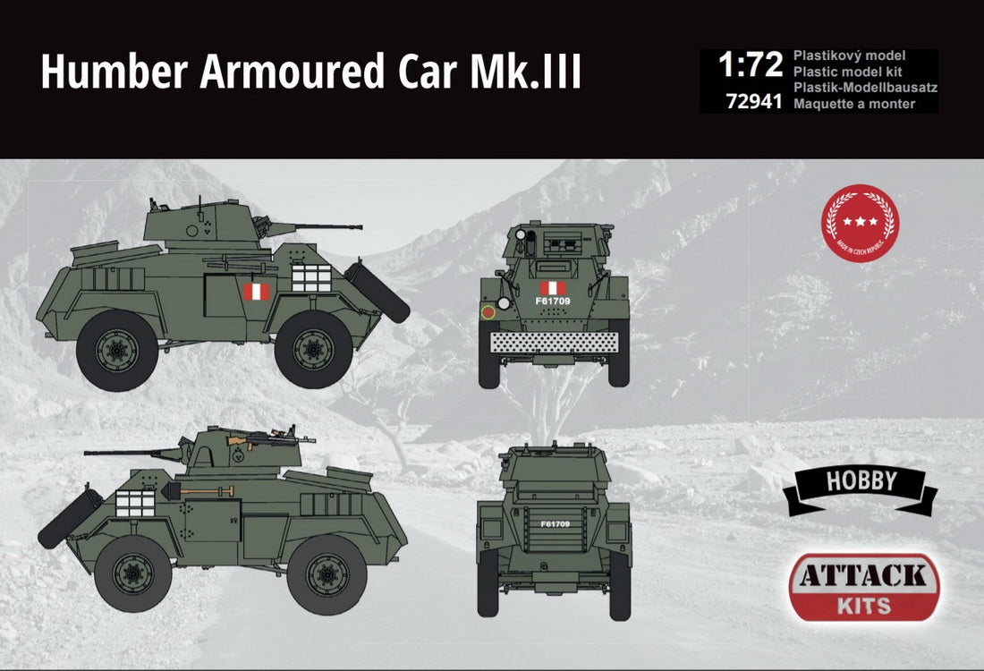 Attack Kits ATK72941 1:72 Humber Armoured Car Mk.III Hobby Line plastic parts