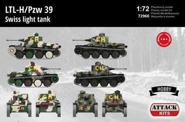Attack Kits ATK72960 1:72 LTL-H/Pzw.39 Swiss Light Tank