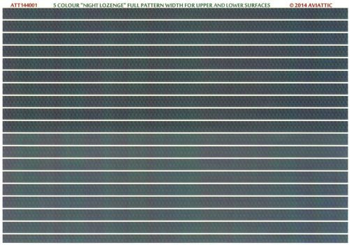 Aviattic ATT14401 1:144 5 Colour Night Lozenge Decals