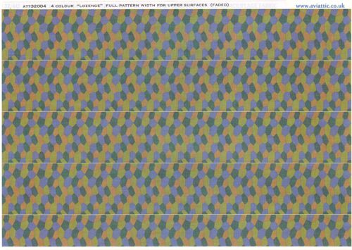 Aviattic ATT32004 1:32 4 colour 'lozenge' full pattern width for upper surfaces