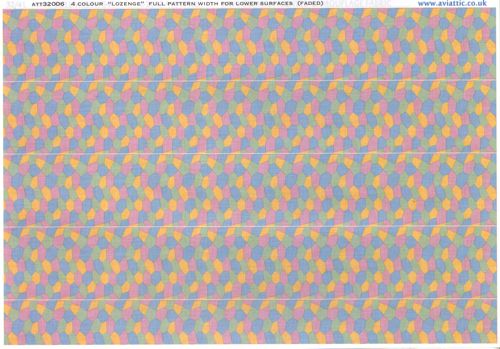Aviattic ATT32006 1:32 4 colour 'lozenge' full pattern width for lower surfaces