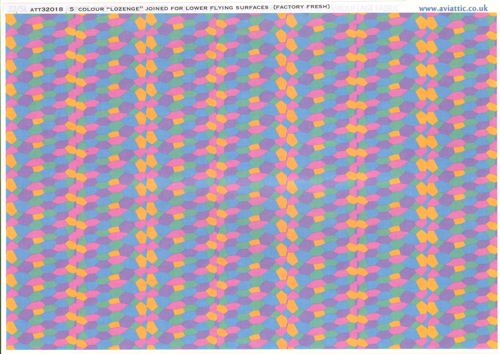 Aviattic ATT32018 1:32 5 colour 'lozenge' joined for lower flying surfaces