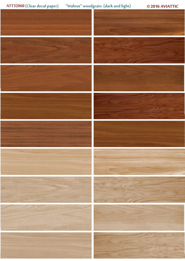 Aviattic ATT32060 1:32 'Walnut' woodgrain
