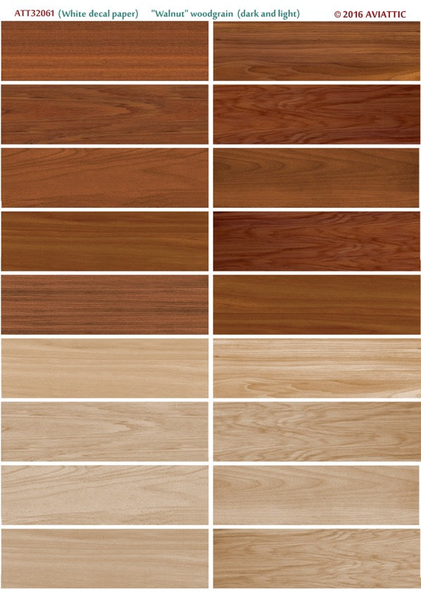 Aviattic ATT32061 1:32 'Walnut' woodgrain