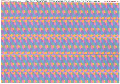 Aviattic ATT32074 1:32 5 colour lozenge full pattern width for lower surfaces