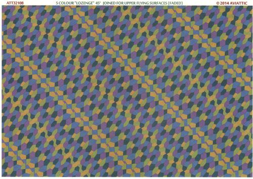 Aviattic ATT32108 1:32 5-Color Lozenge 45° Upper Surfaces