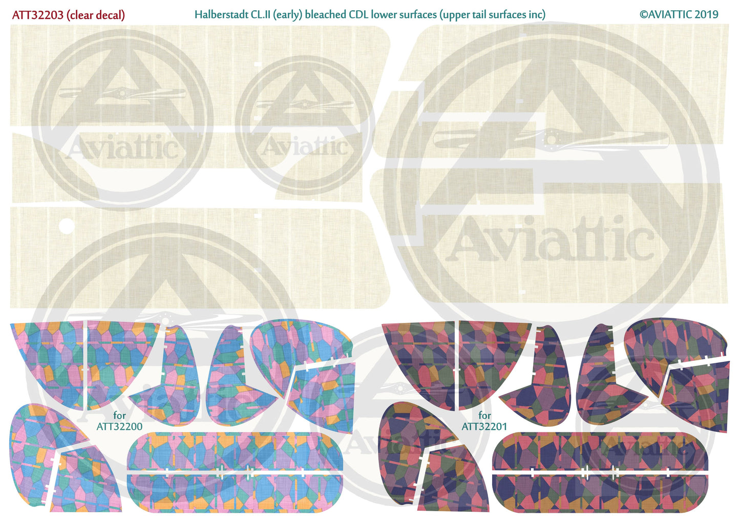 Aviattic ATT32203 1:32 Halberstadt CL.II bleached CDL lower surfaces