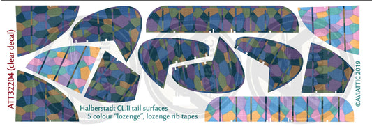 Aviattic ATT32204 1:32 Halberstadt CL.II 5 Colour Tail Lozenge