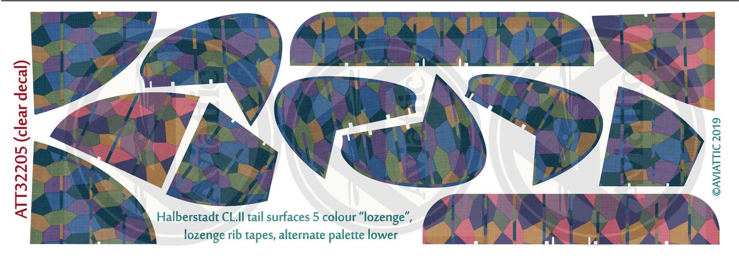 Aviattic ATT32205 1:32 Halberstadt CL.II 5 Colour Alt Tail Lozenge