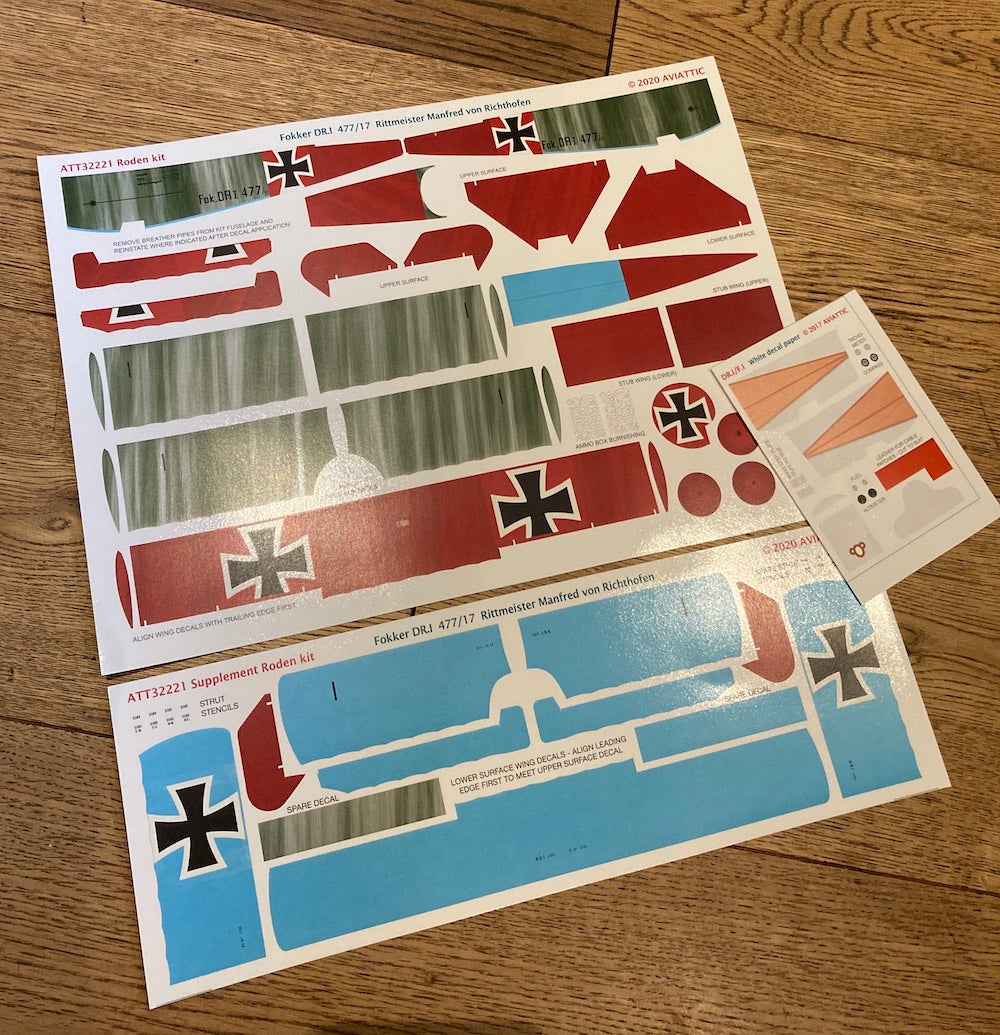 Aviattic ATT32221 1:32 Fokker Dr.I Triplane 477/17 Manfred von Richthofen