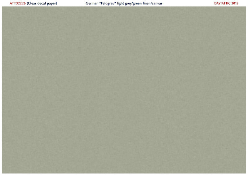 Aviattic ATT32226 1:32 Feldgrau 'light' grey green linen/canvas effect
