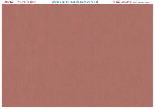 Aviattic ATT32231 1:32 Red Oxide Primer on Linen Decals Effect 2