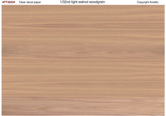 Aviattic ATT32234 1:32 Light walnut woodgrain