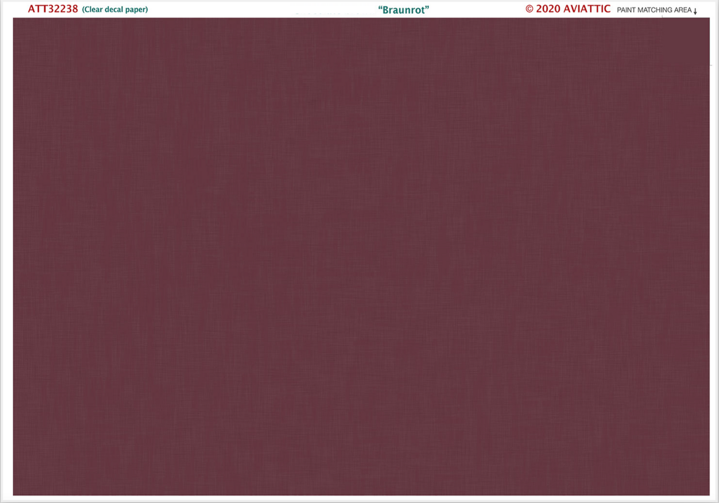 Aviattic ATT32238 1:32 Braunrot paint on linen