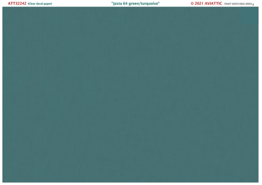 Aviattic ATT32242 1:32 Jasta 64W green/turquoise paint on linen
