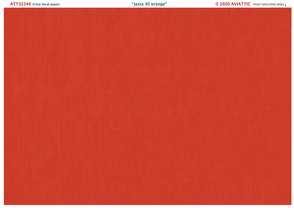 Aviattic ATT32244 1:32 Jasta 30 orange paint on linen