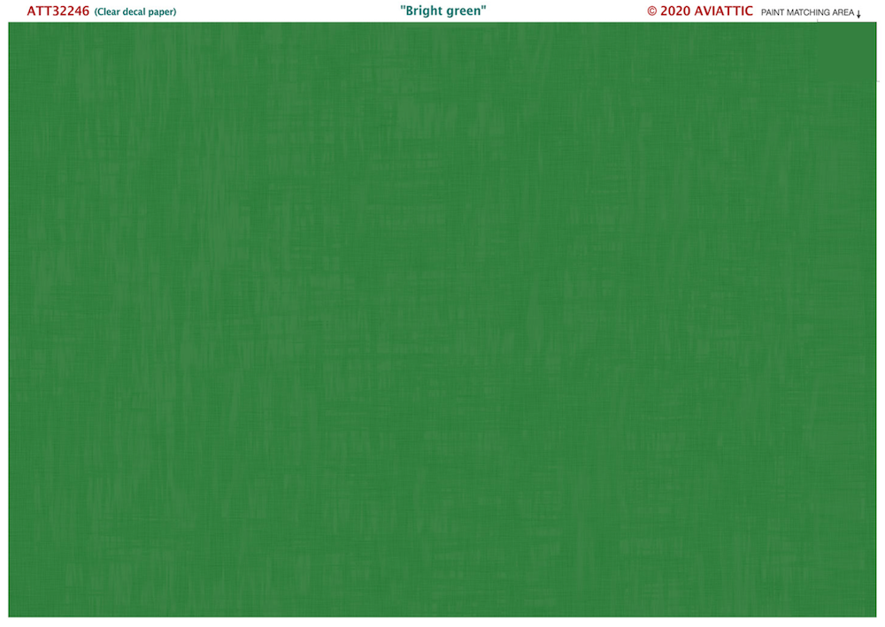 Aviattic ATT32246 1:32 Bright green paint on linen