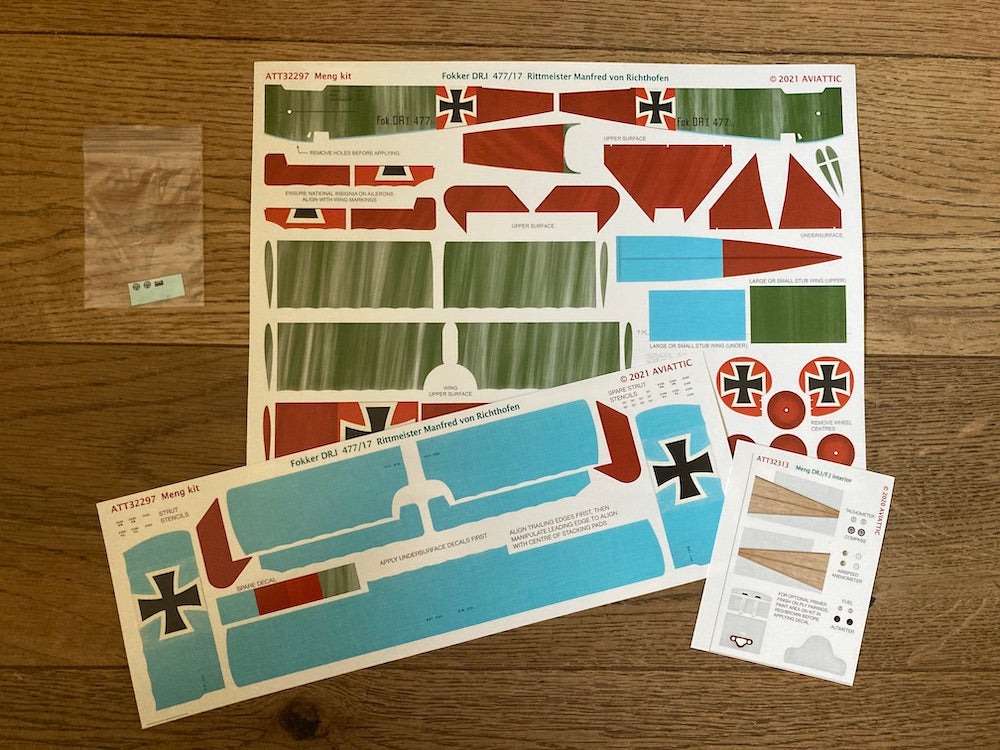 Aviattic ATT32297 1:32 Fokker Dr.I Triplane 477/17 Manfred von Richthofen