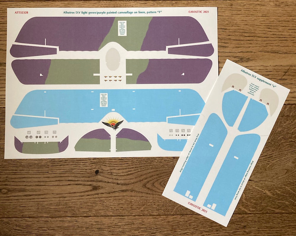 Aviattic ATT32328 1:32 Albatros D.V Green/Purple Camouflage F
