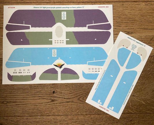 Aviattic ATT32336 1:32 Albatros D.V Green/Purple Camouflage J