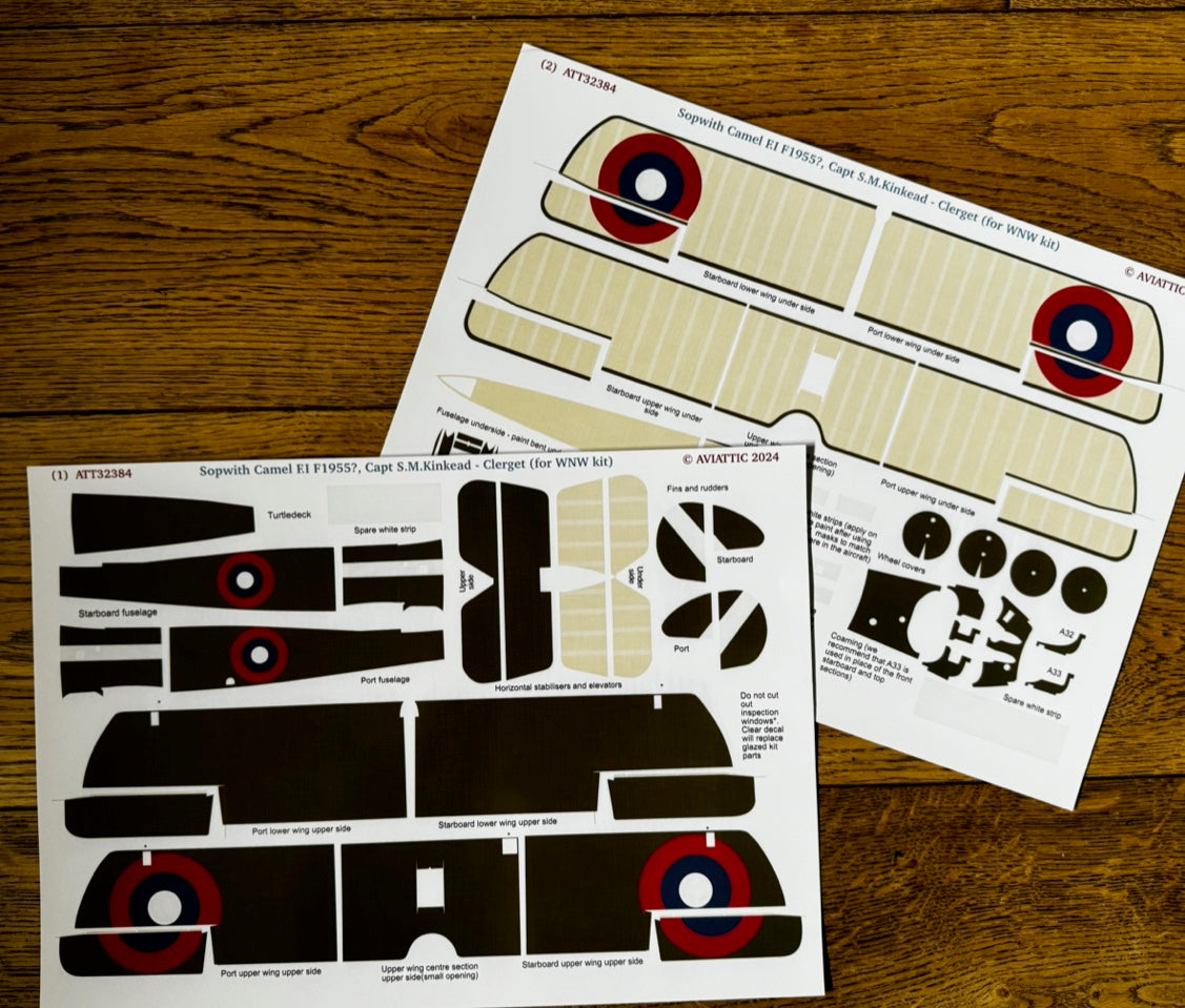 Aviattic ATT32384 1:32 Sopwith Camel F.i F1955? Capt