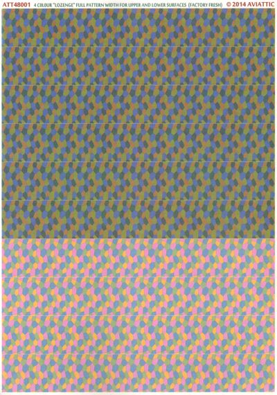 Aviattic ATT48001 1:48 4 Colour Lozenge Decals