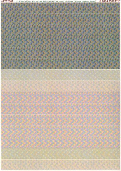 Aviattic ATT72002 1:72 4 Colour Lozenge Decals