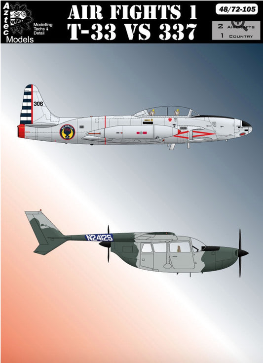 Aztec AZD48105 1:48 Air Fights 1 Lockheed T-33 vs Skymaster Decals