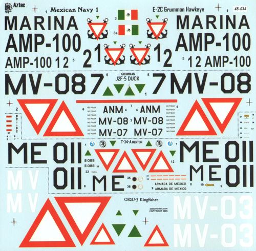 Aztec AZD48034 1:48 Mexican Navy part 1