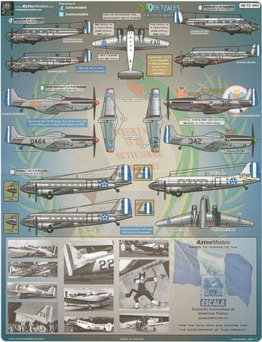 Aztec AZD48045 1:48 Quetzales Vie Jos Guerreros, Guatemala Air Force 1921-1945