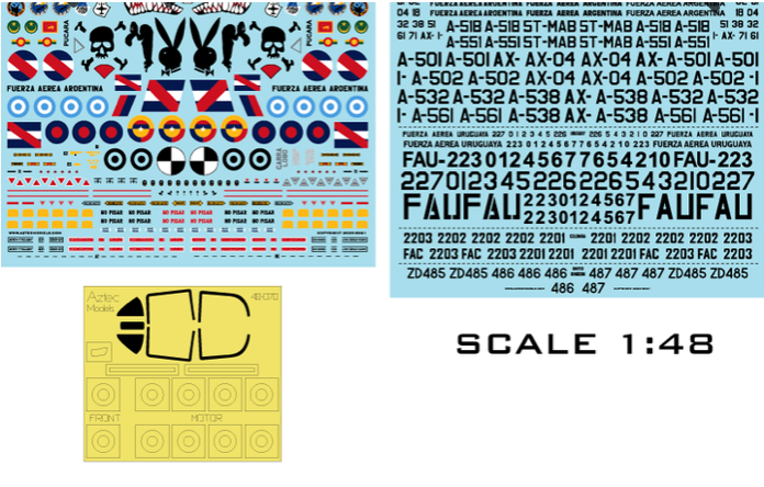 Aztec AZD48070 1:48 Backin stock! South Warriors 1 F.M.A