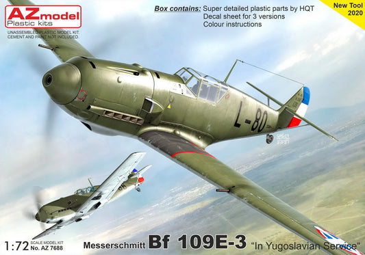 AZ Model AZM7688 1:72 Messerschmitt Bf-109E-3 'In Yugoslavian Service'