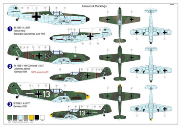 AZ Model AZM7805 1:72 Messerschmitt Bf-109E-1 'JG 77'