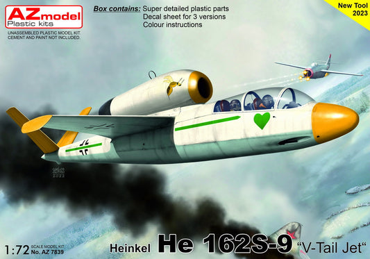 AZ Model AZM7839 1:72 Heinkel He-162S-9 'V-tail Jet'