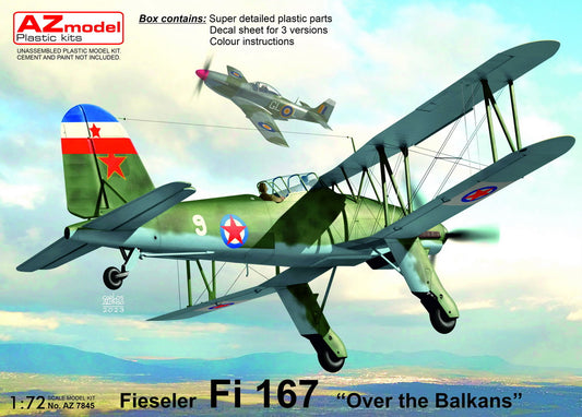 AZ Model AZM7845 1:72 Fieseler Fi-167 'Over the Balkans' new mould