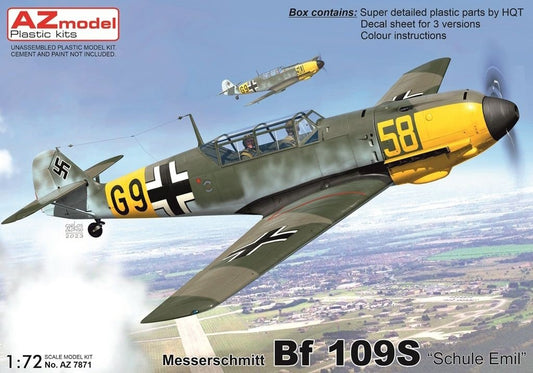 AZ Model AZM7871 1:72 Messerschmitt Bf-109S "Schule Emil"