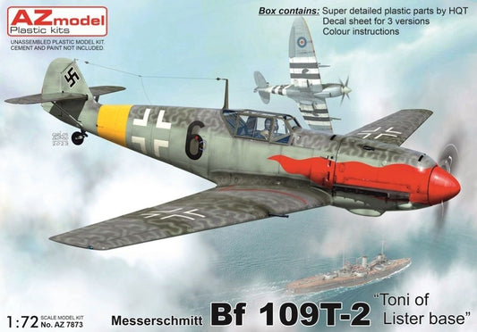 AZ Model AZM7873 1:72 Messerschmitt Bf-109T-2 "Toni of Lister base"