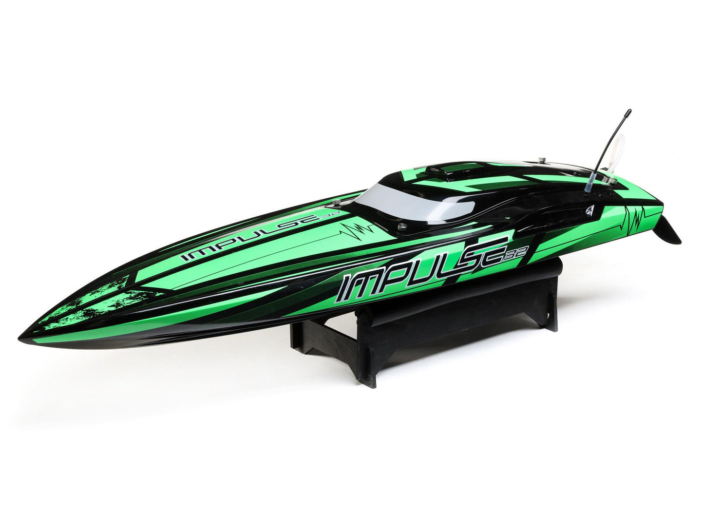 Pro Boat Impulse 32 Brushless Deep-V RTR w/Smart, Black/Green PRB08037T1