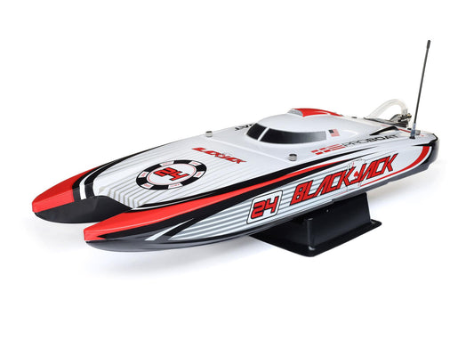 Pro Boat Blackjack 24" V2 Catamaran Brushless: RTR, Vegas Offshore 2S RC Boat