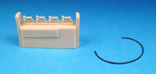 Barracuda Studios BCR32066 1:32 Messerschmitt Me-262 Main, Ribbed Hub Nosewheels