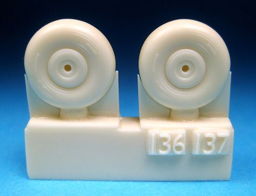 Barracuda Studios BCR72136 1:72 Hawker Typhoon, Tempest Series 1 Mainwheels
